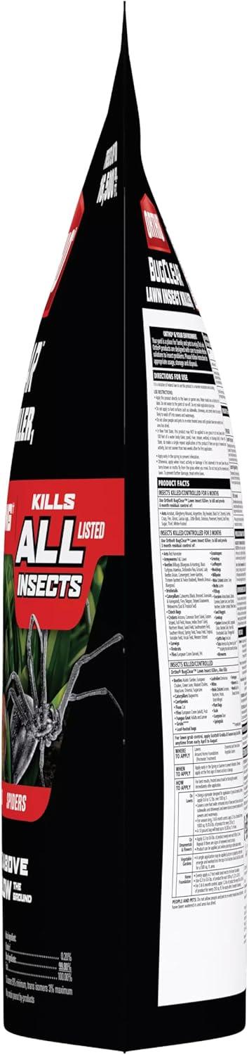 imageOrtho BugClear Lawn Insect Killer1 Kills Ants Spiders Ticks Fleas Armyworms and Grubs Treats up to 16500 sq ft 10 lb10 lb Pack of 4