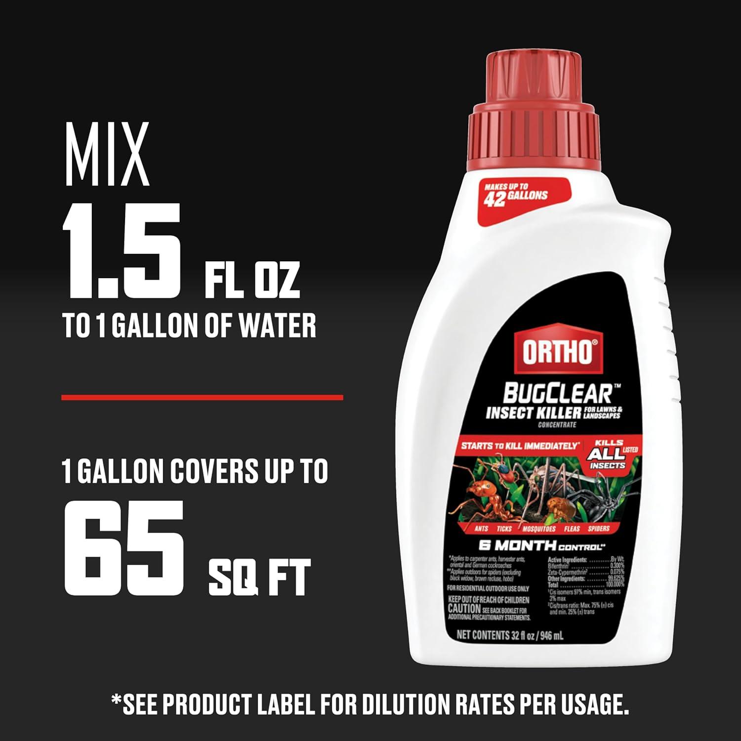 imageOrtho BugClear Lawn Insect Killer1 Kills Ants Spiders Ticks Fleas Armyworms and Grubs Treats up to 16500 sq ft 10 lb32 Ounce