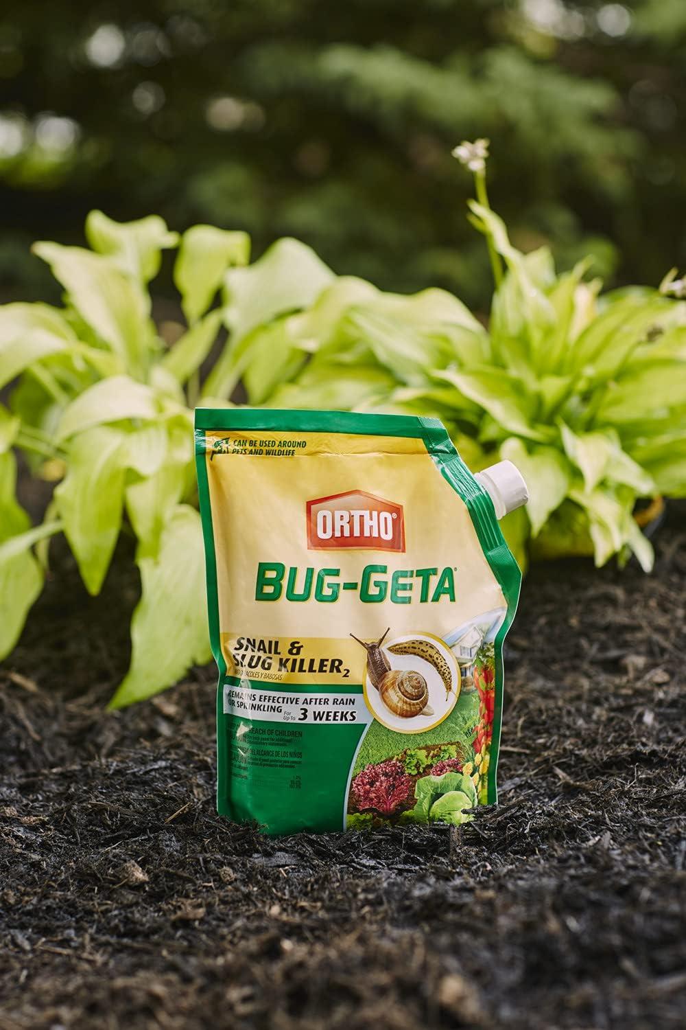 imageOrtho BugGeta Snail ampamp Slug Killer2 Pest Control Stays Effective For Up to 3 Weeks 2 lbs35 lb