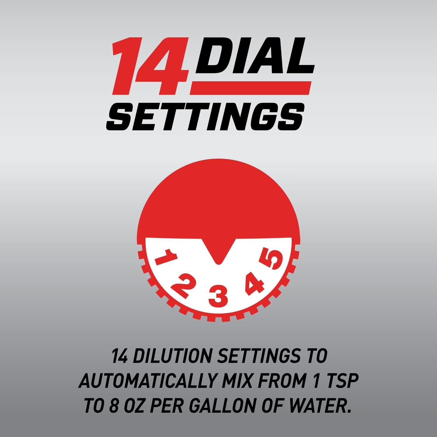 imageOrtho Dial N Spray HoseEnd Sprayer for Liquid Weed and Insect Killer Fungicide Fertilizer with 14 Dilution Settings1 Pack