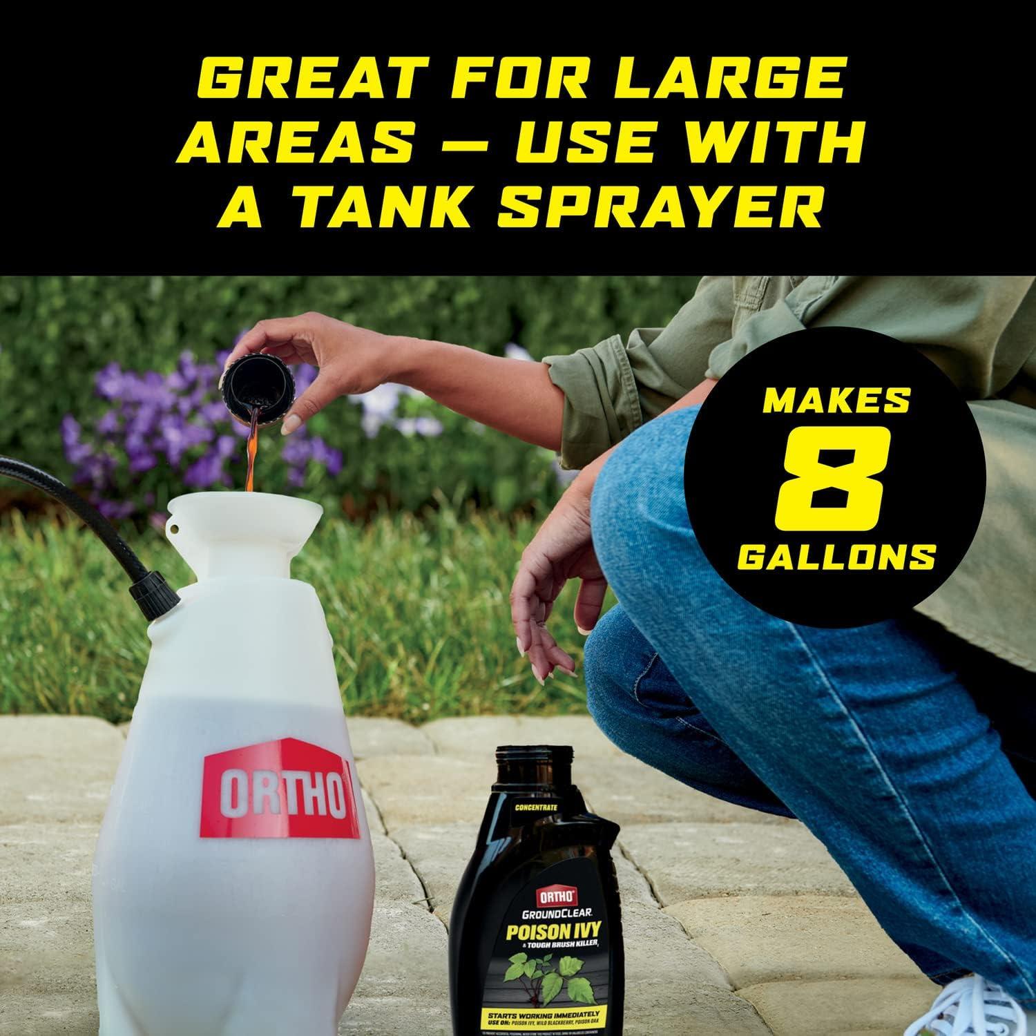 imageOrtho GroundClear Poison Ivy ampamp Tough Brush Killer2  Weed Killer Concentrate 32 fl oz