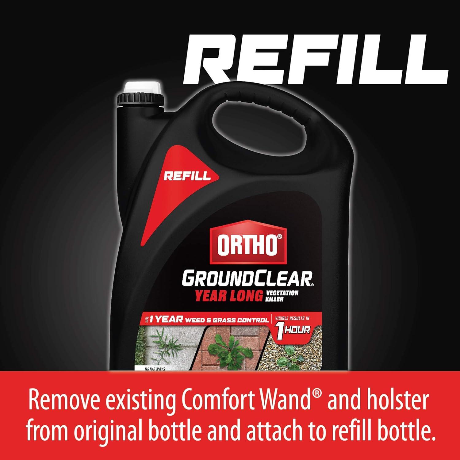 imageOrtho GroundClear Year Long Vegetation Killer2 Concentrate Kills and Prevents Weeds Up to 1 Year 2 gal133 gal