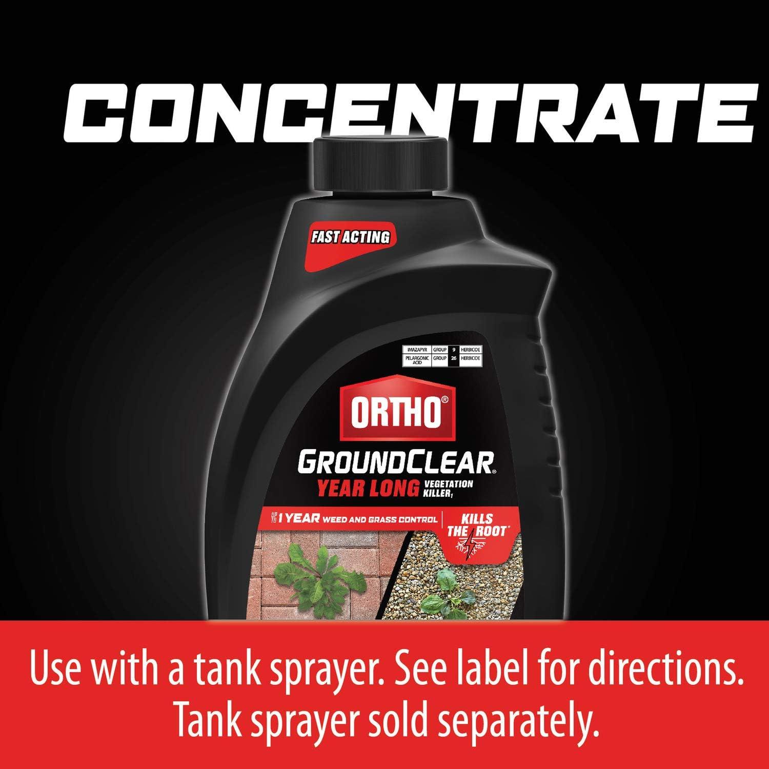 imageOrtho GroundClear Year Long Vegetation Killer2 Concentrate Kills and Prevents Weeds Up to 1 Year 2 gal32 oz