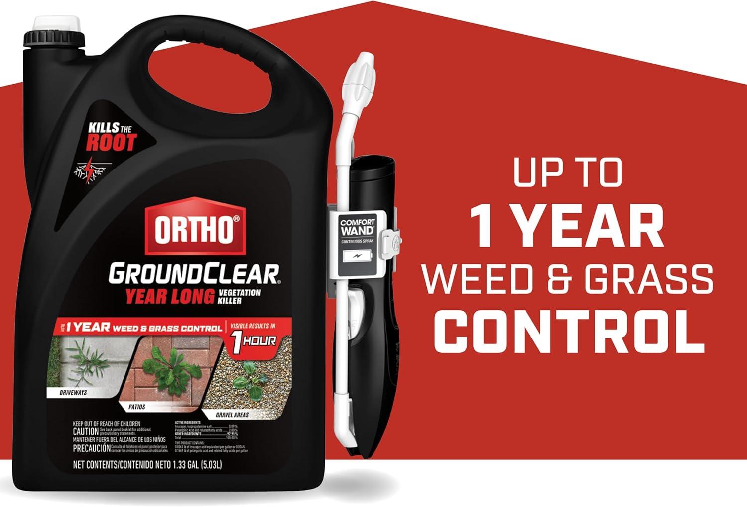 imageOrtho GroundClear Year Long Vegetation Killer2 Concentrate Kills and Prevents Weeds Up to 12 Months 32 fl oz133 gal