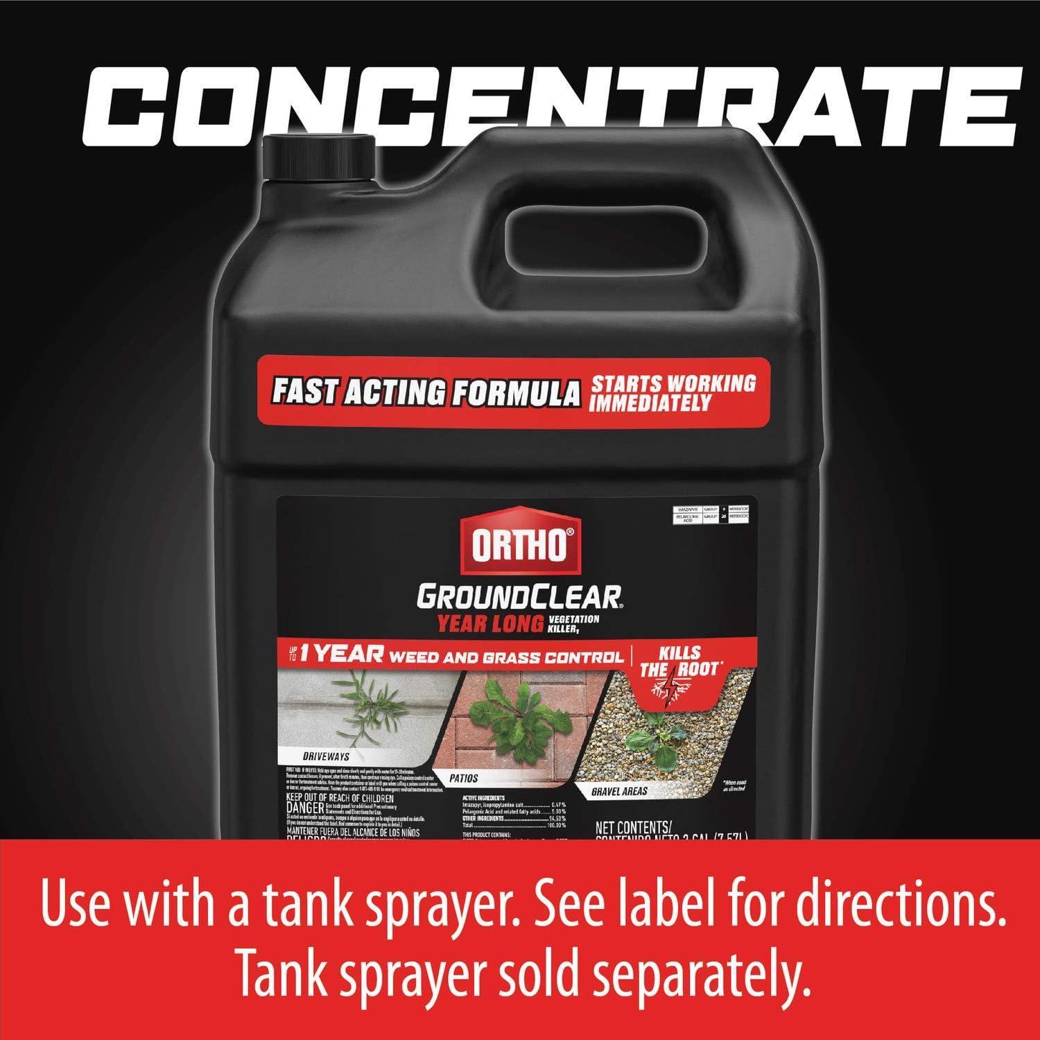 imageOrtho GroundClear Year Long Vegetation Killer2 Concentrate Kills and Prevents Weeds Up to 12 Months 32 fl oz2 gal
