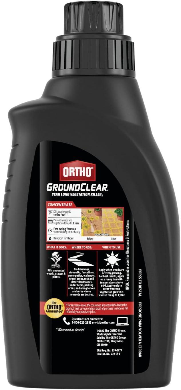 imageOrtho GroundClear Year Long Vegetation Killer2 Concentrate Kills and Prevents Weeds Up to 12 Months 32 fl oz32 oz