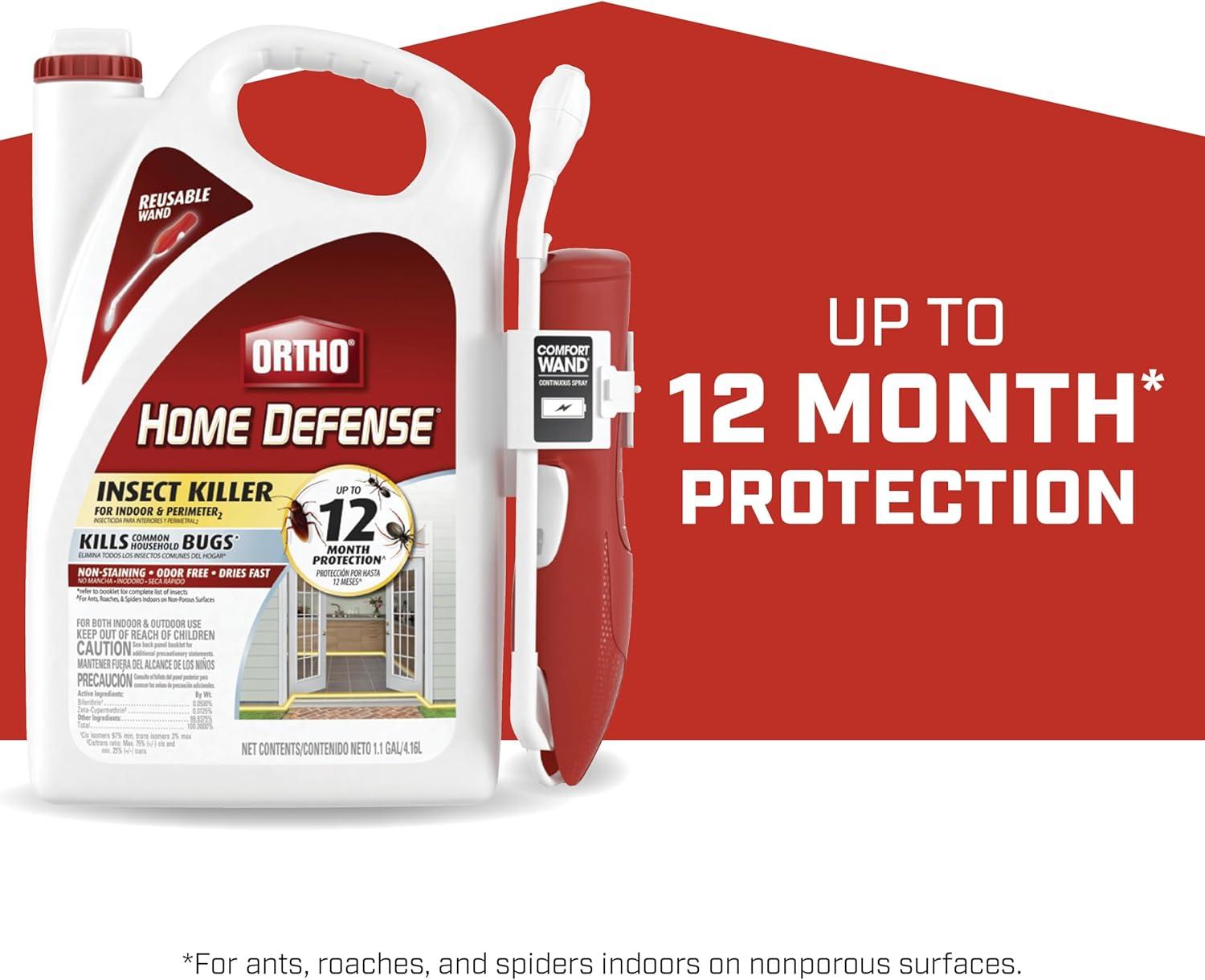 imageOrtho Home Defense Insect Killer for Indoor and Perimeter Refill2 Controls Ants Roaches Spiders and More 1 gal1Pack