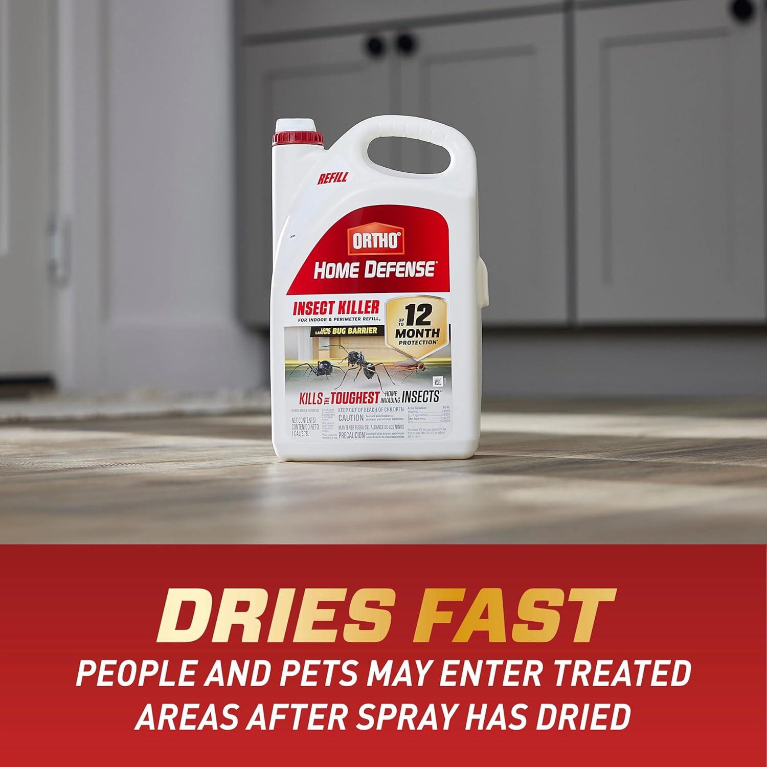 imageOrtho Home Defense Insect Killer for Indoor and Perimeter Refill2 Controls Ants Roaches Spiders and More 1 gal1Pack