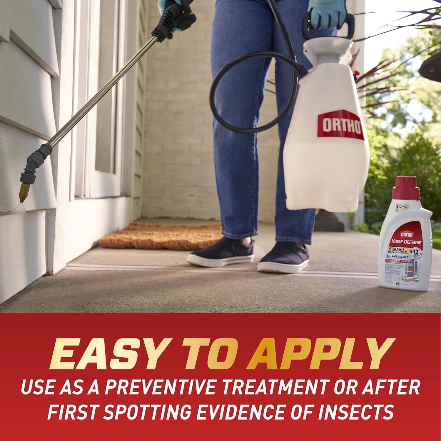 imageOrtho Home Defense Insect Killer for Indoor and Perimeter Refill2 Controls Ants Roaches Spiders and More 1 gal1Pack