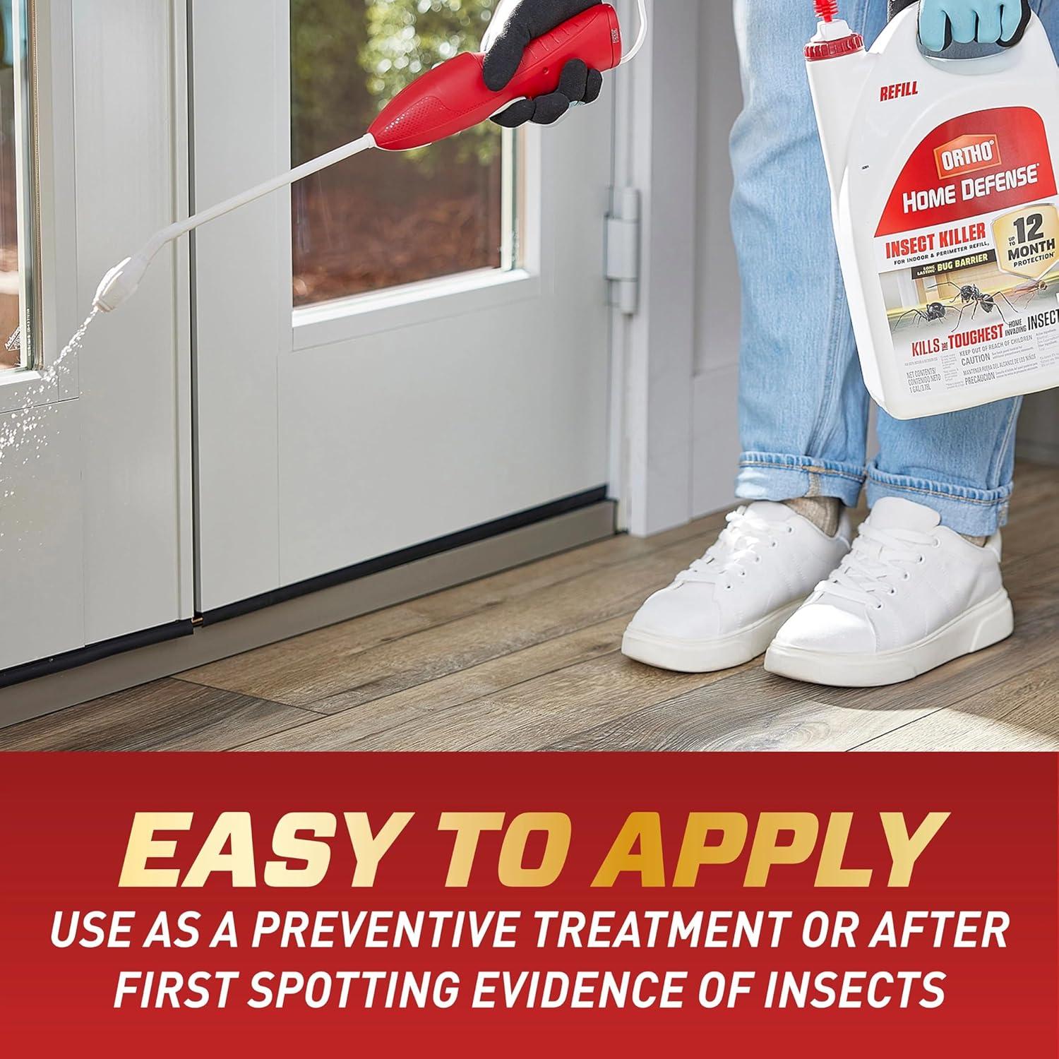 imageOrtho Home Defense Insect Killer for Indoor and Perimeter Refill2 Controls Ants Roaches Spiders and More 1 gal1Pack