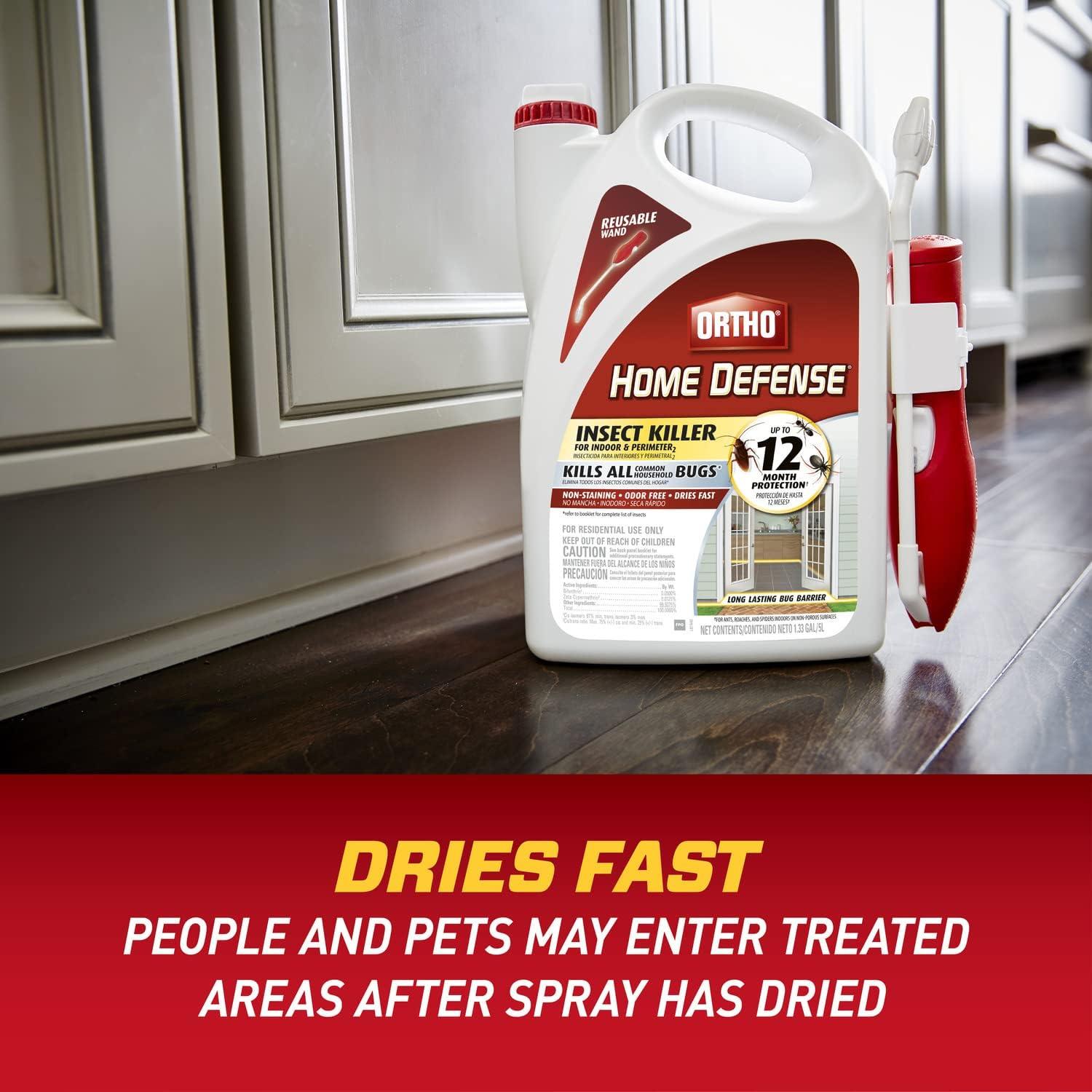 imageOrtho Home Defense Insect Killer for Indoor and Perimeter Refill2 Controls Ants Roaches Spiders and More 1 gal1Pack