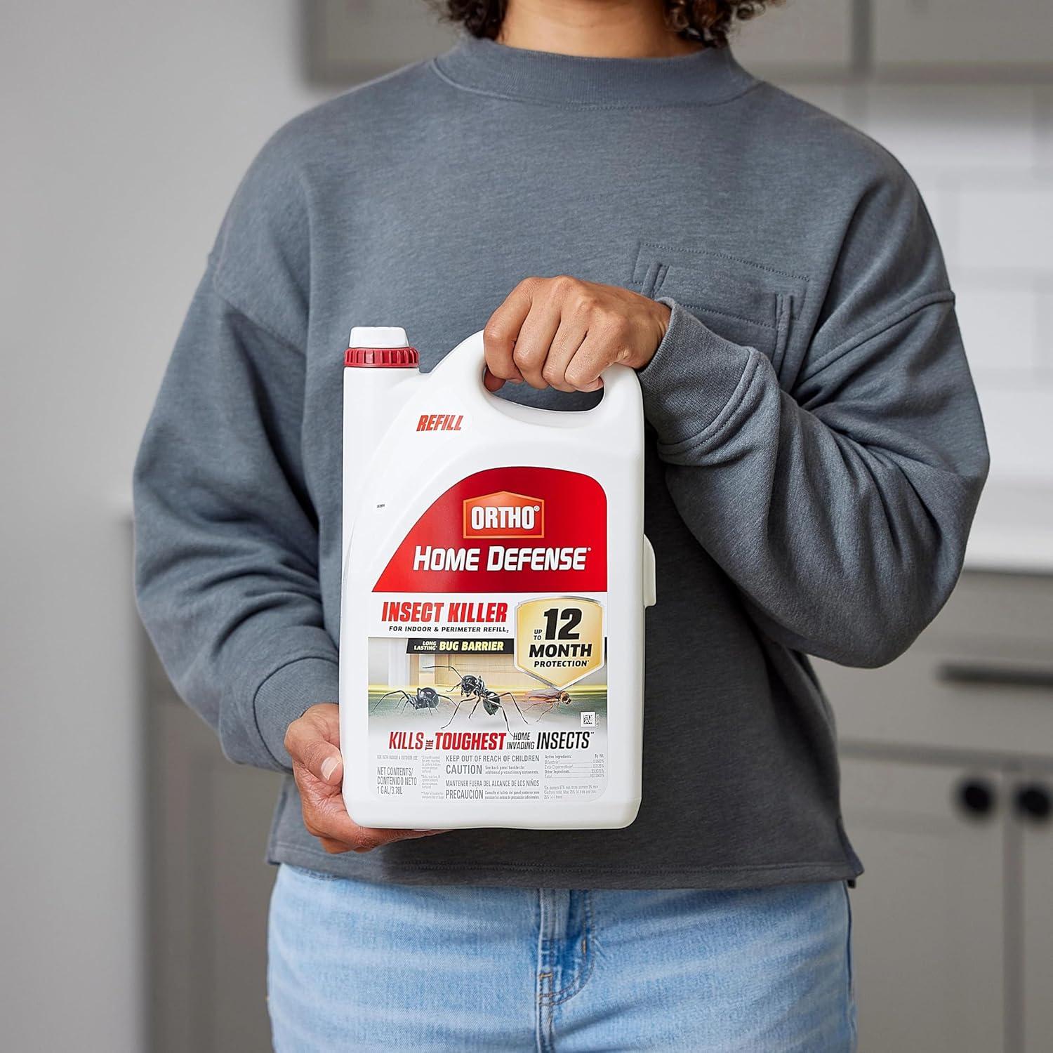 imageOrtho Home Defense Insect Killer for Indoor and Perimeter Refill2 Controls Ants Roaches Spiders and More 1 gal1Pack