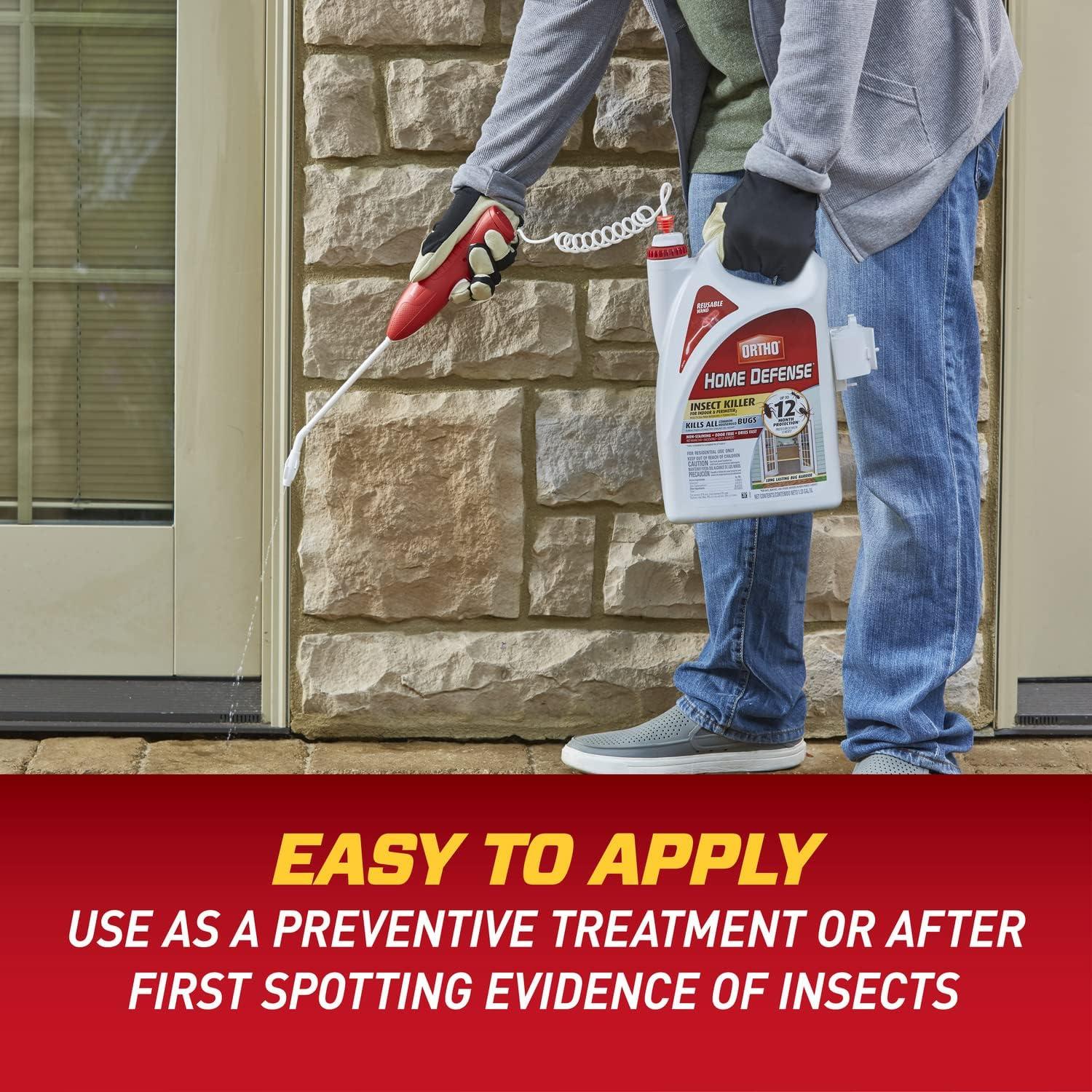 imageOrtho Home Defense Insect Killer for Indoor and Perimeter Refill2 Controls Ants Roaches Spiders and More 1 gal1Pack