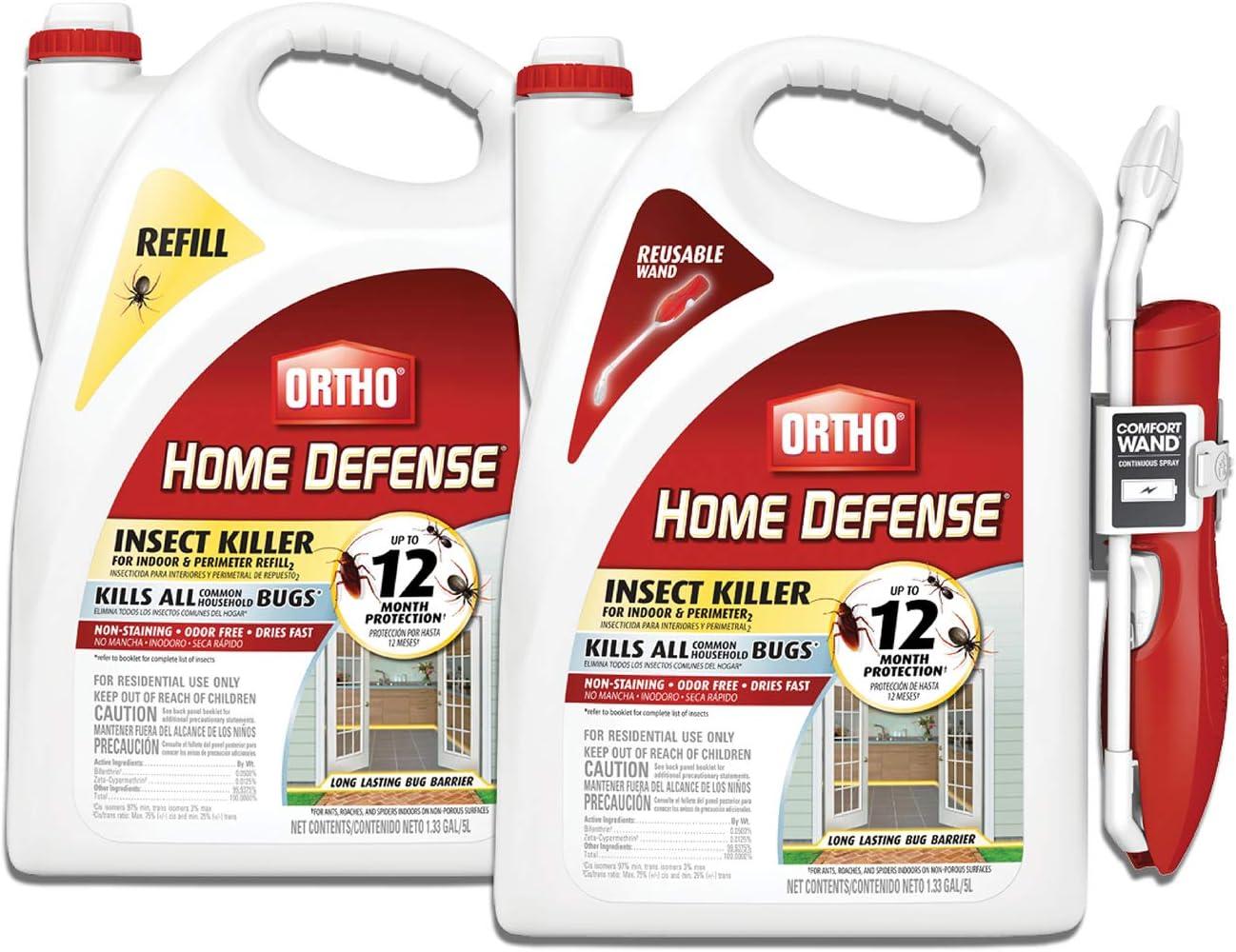 imageOrtho Home Defense Insect Killer for Indoor and Perimeter Refill2 Controls Ants Roaches Spiders and More 1 gal2Pack