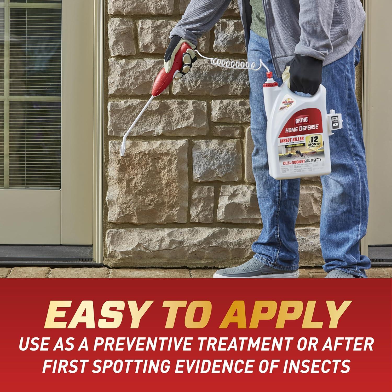 imageOrtho Home Defense Insect Killer for Indoor and Perimeter Refill2 Controls Ants Roaches Spiders and More 1 gal2Pack