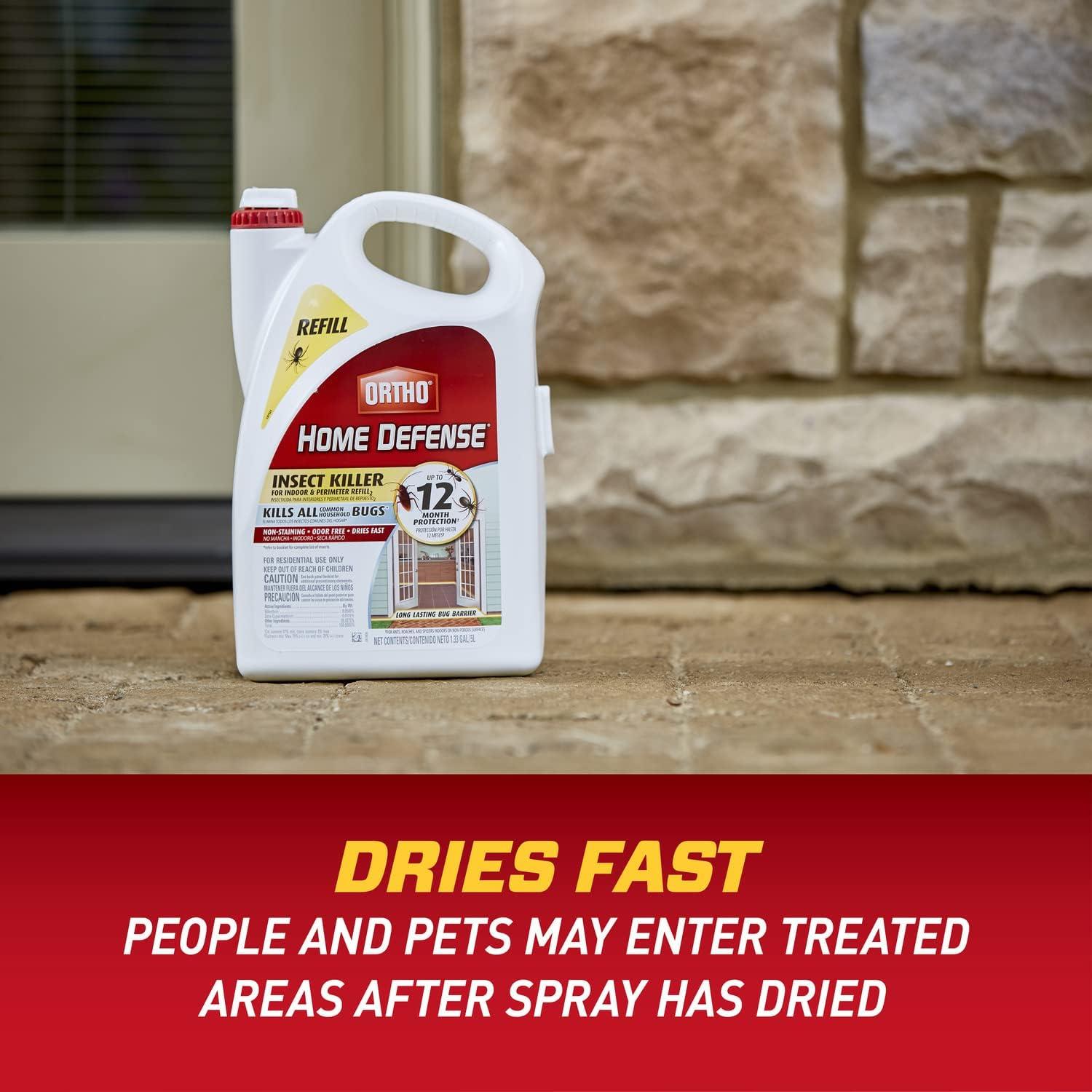 imageOrtho Home Defense Insect Killer for Indoor and Perimeter2 Controls Ants Roaches Spiders and More 1 galRefill