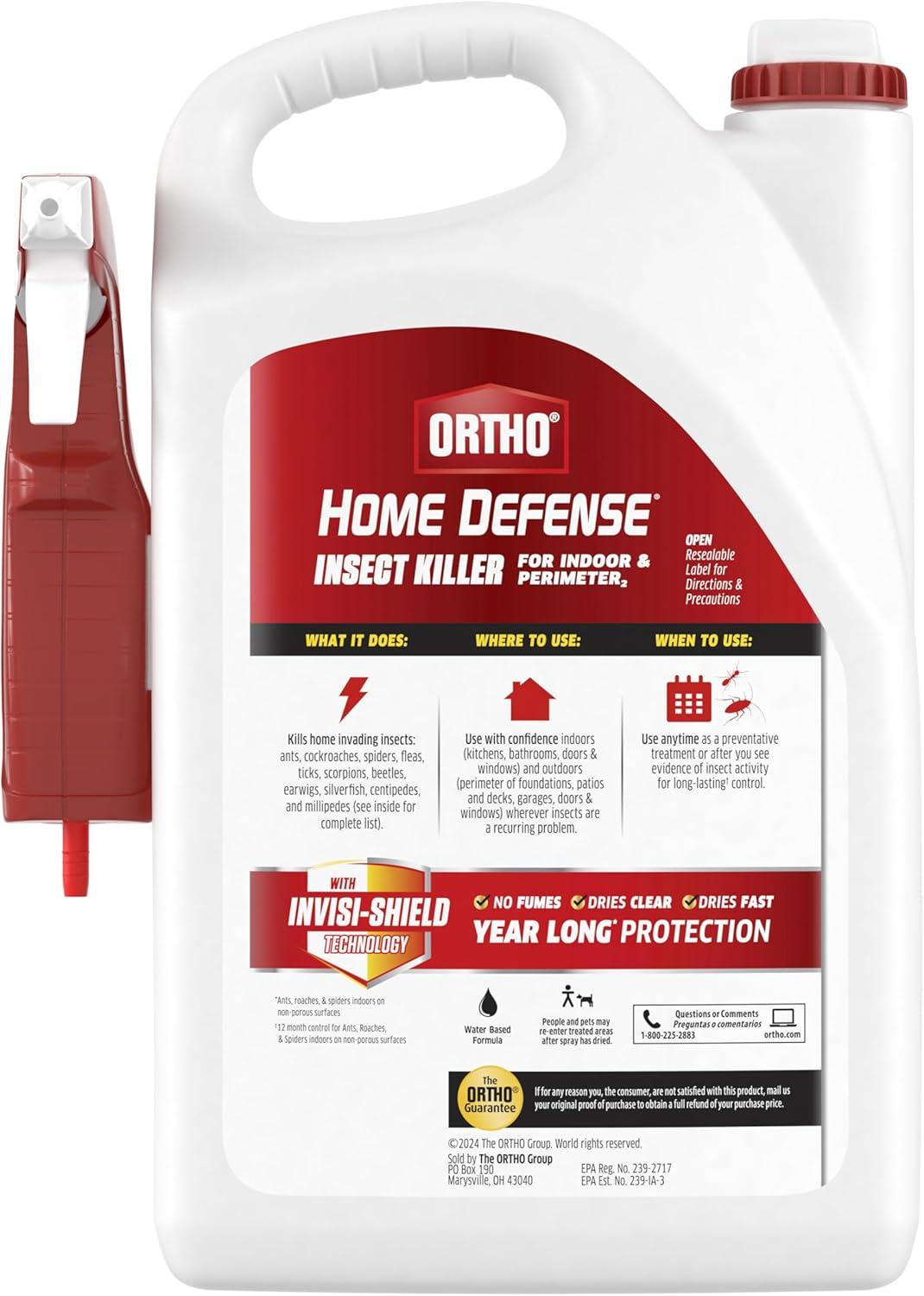 imageOrtho Home Defense Insect Killer for Indoor and Perimeter2 Controls Ants Roaches Spiders and More 1 galTrigger