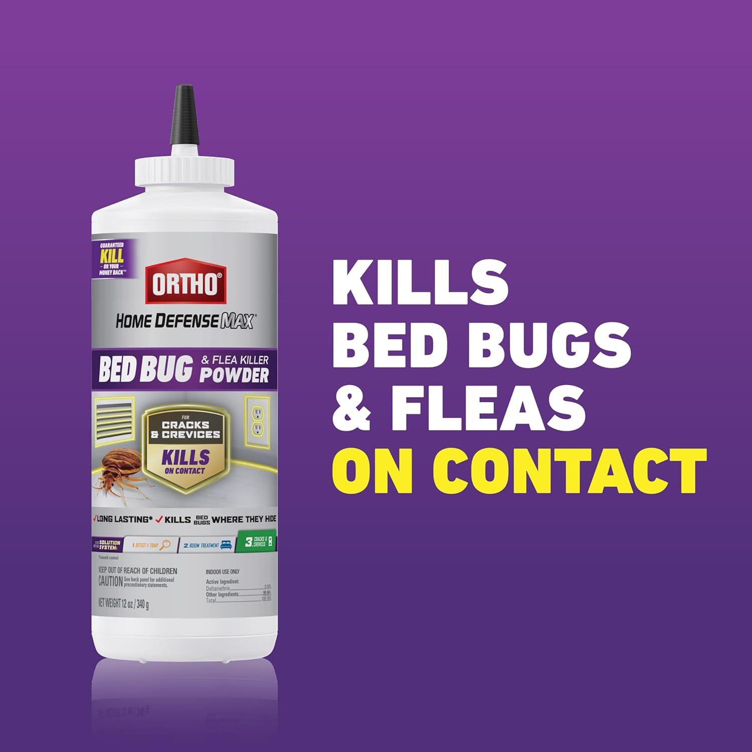 imageOrtho Home Defense Max Bed Bug Flea and Tick Killer with Comfort Wand Bed Bug Spray Kills Bed Bug Eggs Fleas and Ticks 1 gal1Pack