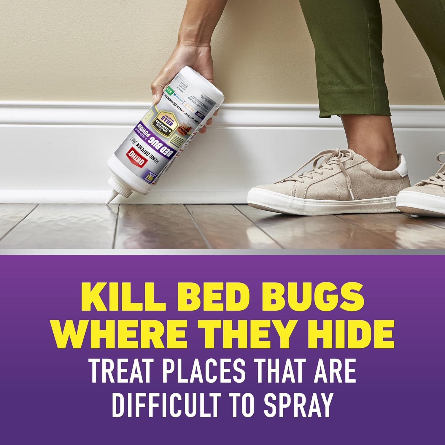 imageOrtho Home Defense Max Bed Bug Flea and Tick Killer with Comfort Wand Bed Bug Spray Kills Bed Bug Eggs Fleas and Ticks 1 gal1Pack