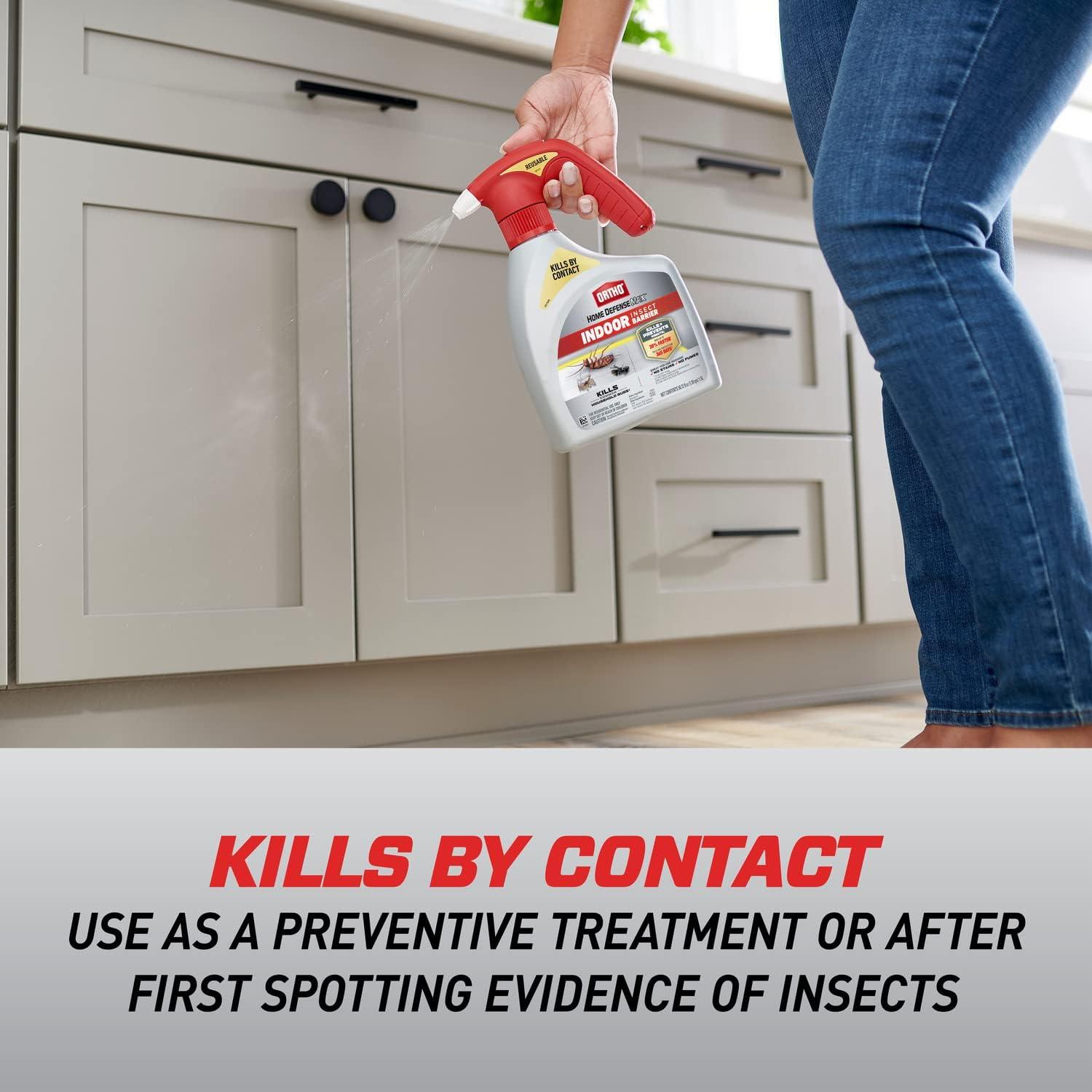 imageOrtho Home Defense Max Indoor Insect Barrier with Extended Reach Comfort Wand Kills Ants Roaches Spiders Fleas and Ticks 1 gal1Pack
