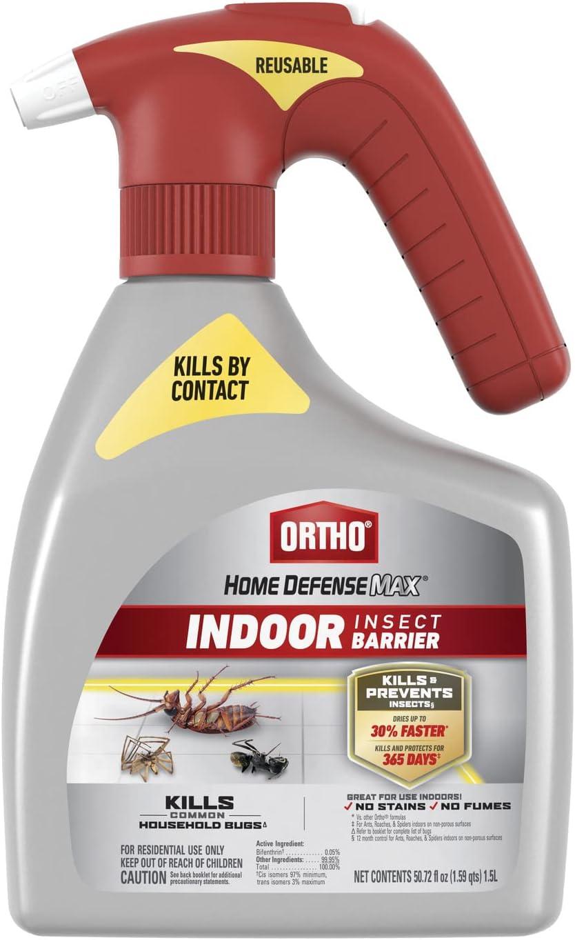 imageOrtho Home Defense Max Indoor Insect Barrier with Extended Reach Comfort Wand Kills Ants Roaches Spiders Fleas and Ticks 1 gal1Pack