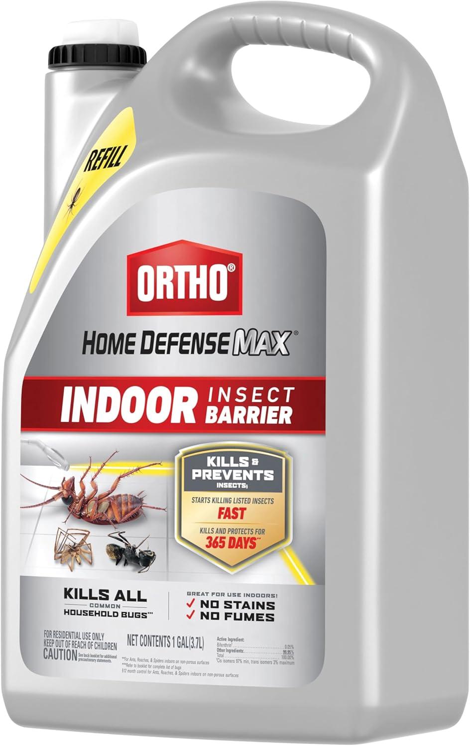 imageOrtho Home Defense Max Indoor Insect Barrier with Extended Reach Comfort Wand Kills Ants Roaches Spiders Fleas and Ticks 1 gal2Pack