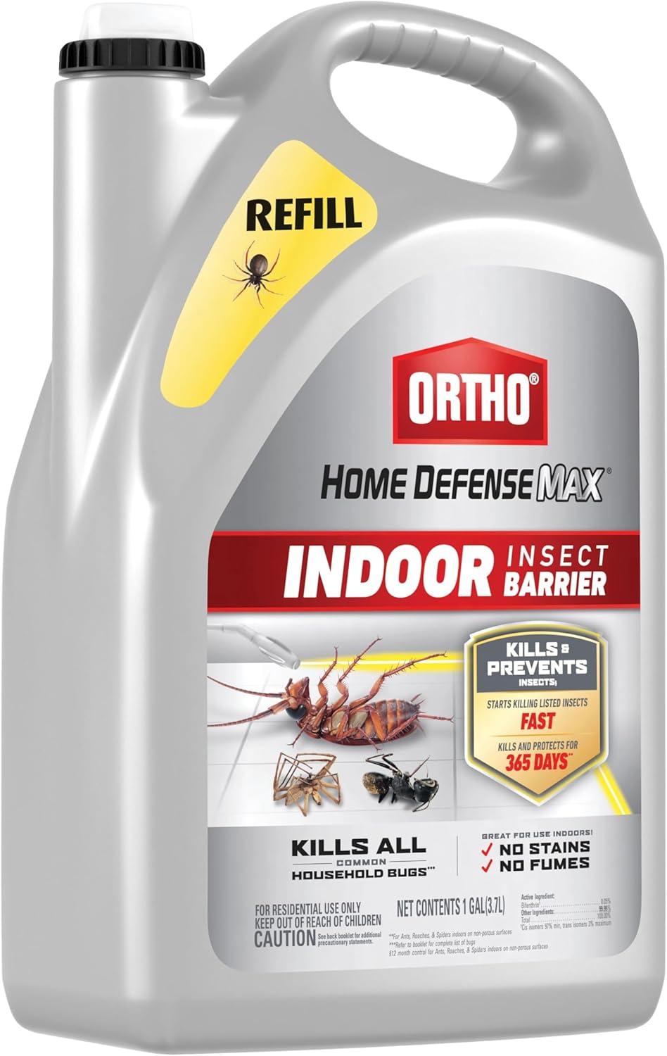 imageOrtho Home Defense Max Indoor Insect Barrier with Extended Reach Comfort Wand Kills Ants Roaches Spiders Fleas and Ticks 1 gal2Pack