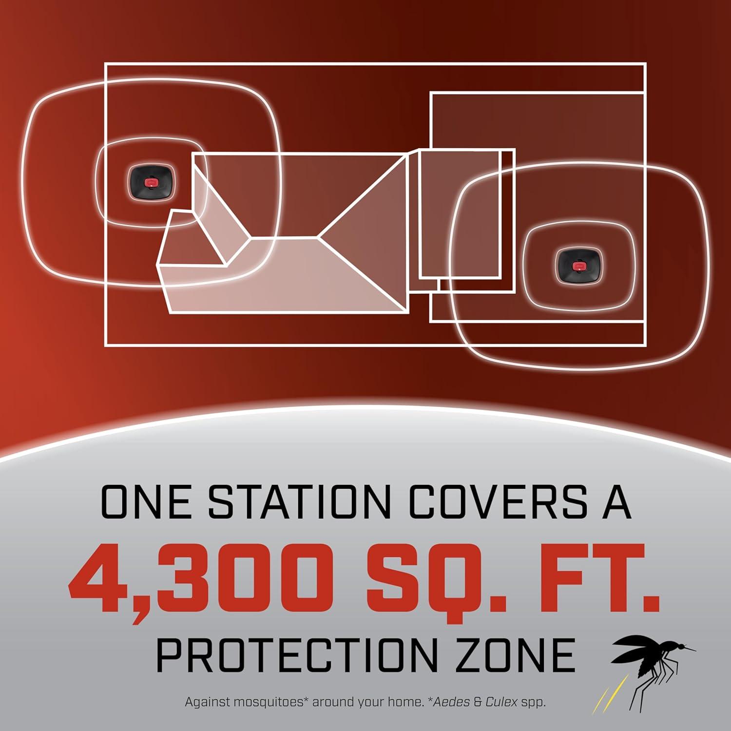 imageOrtho Home Defense Mosquito Kill and Prevent Controls Mosquitoes and Larvae Silent EasytoUse Protects up to 4300 sq ft 1 Mosquito Station and 2 Bands for 2 Months ProtectionRefills