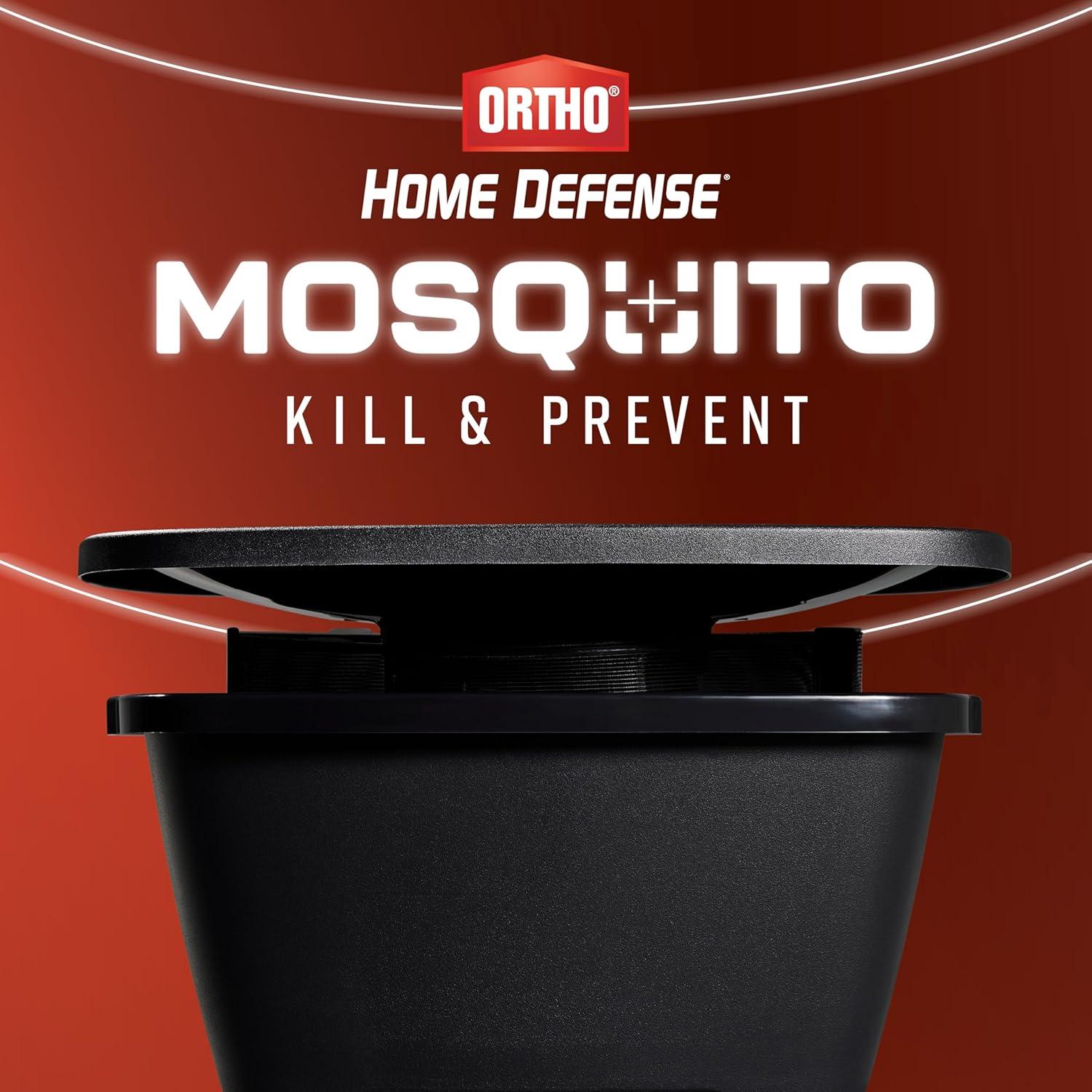imageOrtho Home Defense Mosquito Kill and Prevent Controls Mosquitoes and Larvae Silent EasytoUse Protects up to 4300 sq ft 1 Mosquito Station and 2 Bands for 2 Months ProtectionStation  Refills