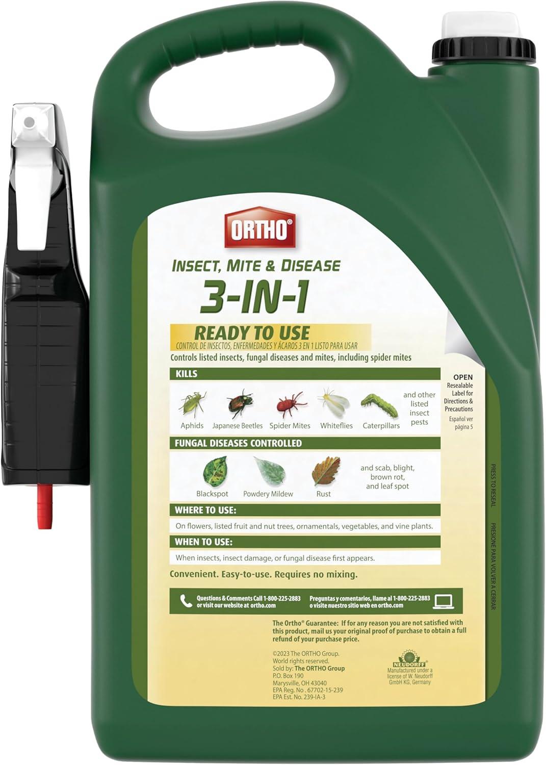 imageOrtho Insect Mite ampamp Disease 3in1 ReadyToUse 1 gal128 Fl Oz Pack of 1