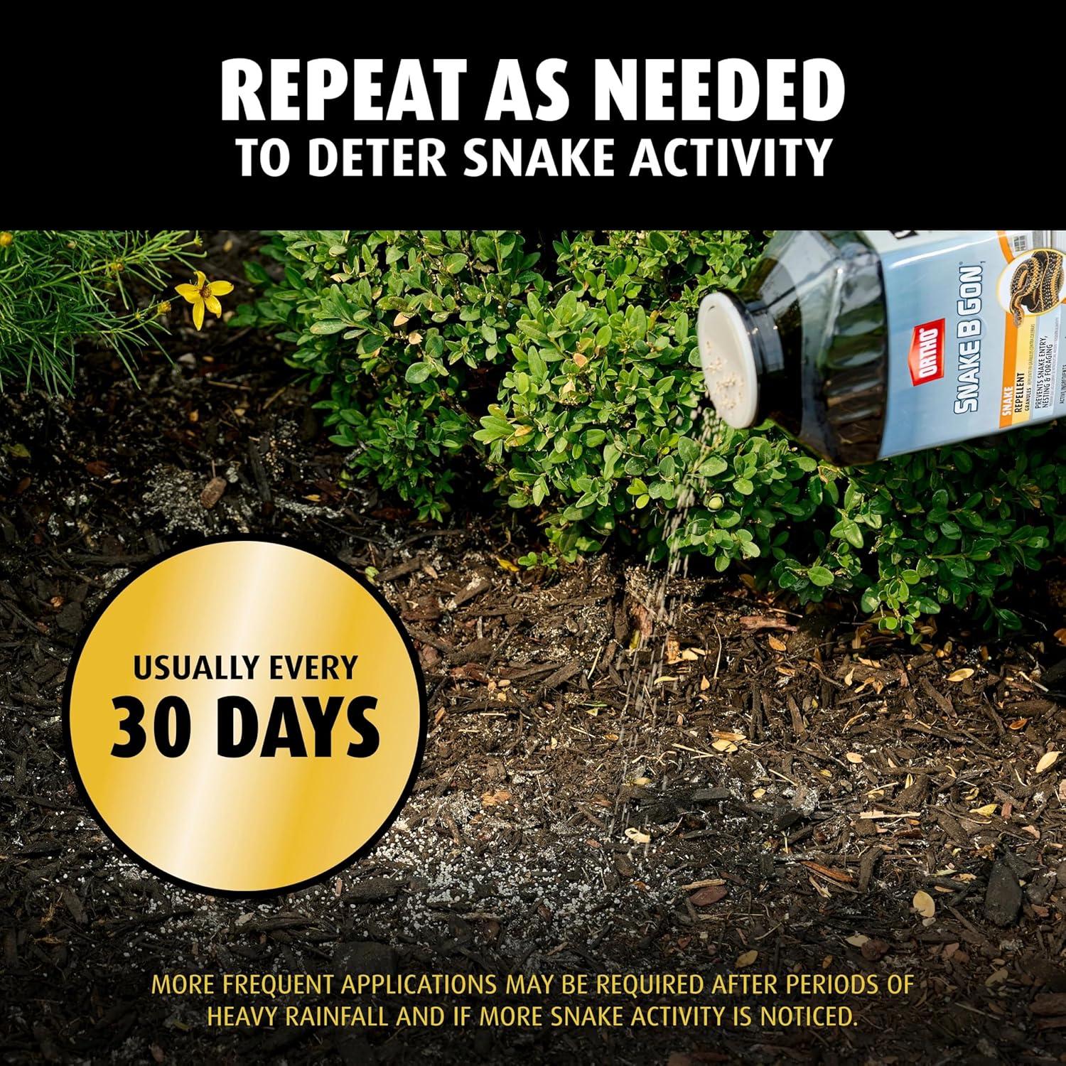 imageOrtho Snake B Gon1  Snake Repellent Granules NoStink Formula Covers Up to 1440 sq ft 2 lbs 2Pack32 Ounce Pack of 2