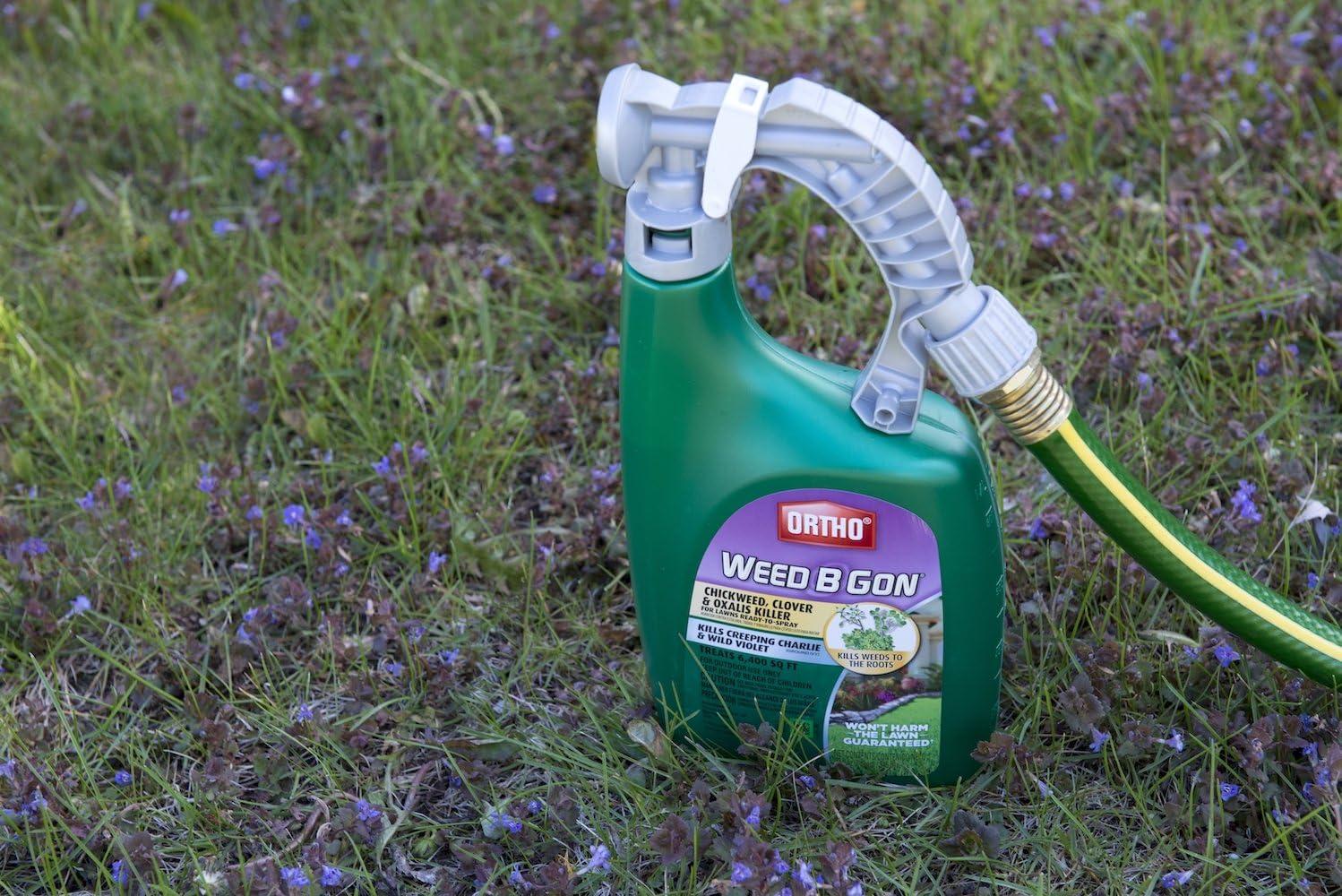 imageOrtho Weed Bgon Chickweed Clover ampamp Oxalis Killer for Lawns Concentrate Treats 3200 sq ft 16 fl ozReady to Spray