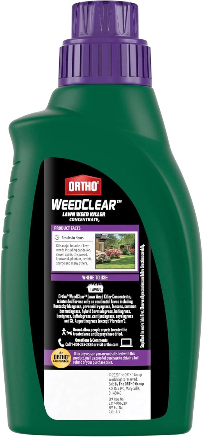 imageOrtho WeedClear Lawn Weed Killer Concentrate2 Kills Dandelion and Clover 32 fl OzConcentrate