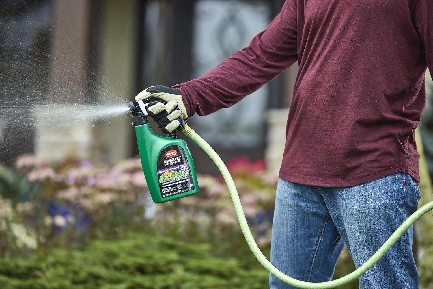 imageOrtho WeedClear Lawn Weed Killer Concentrate2 Kills Dandelion and Clover 32 fl OzReady to Spray 2 Pack