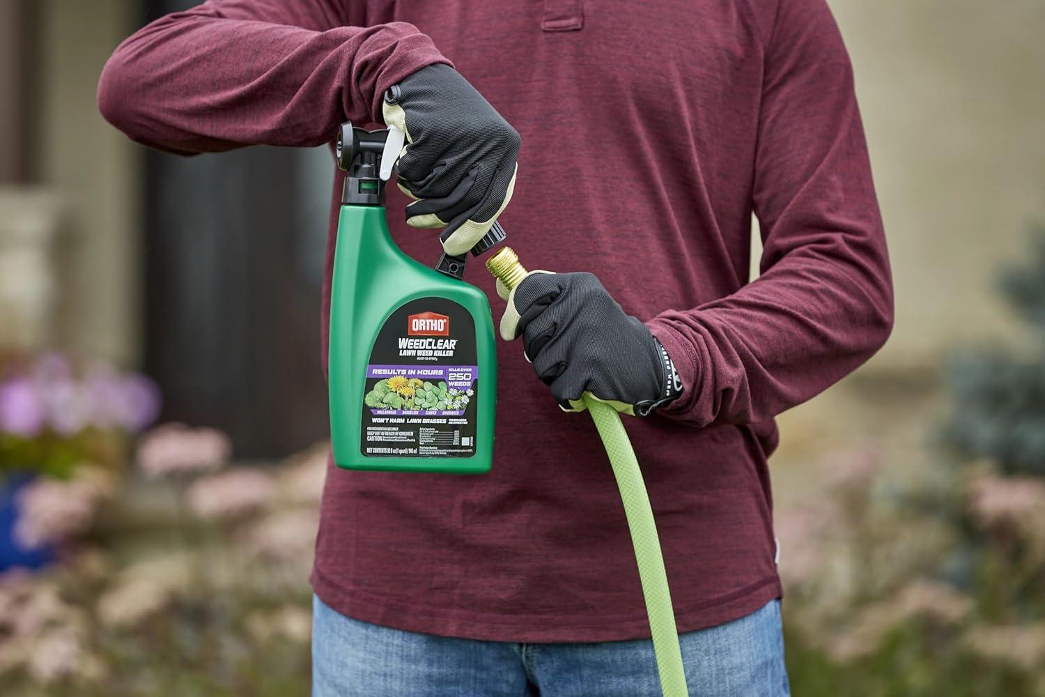 imageOrtho WeedClear Lawn Weed Killer Concentrate2 Kills Dandelion and Clover 32 fl OzReady to Spray 2 Pack
