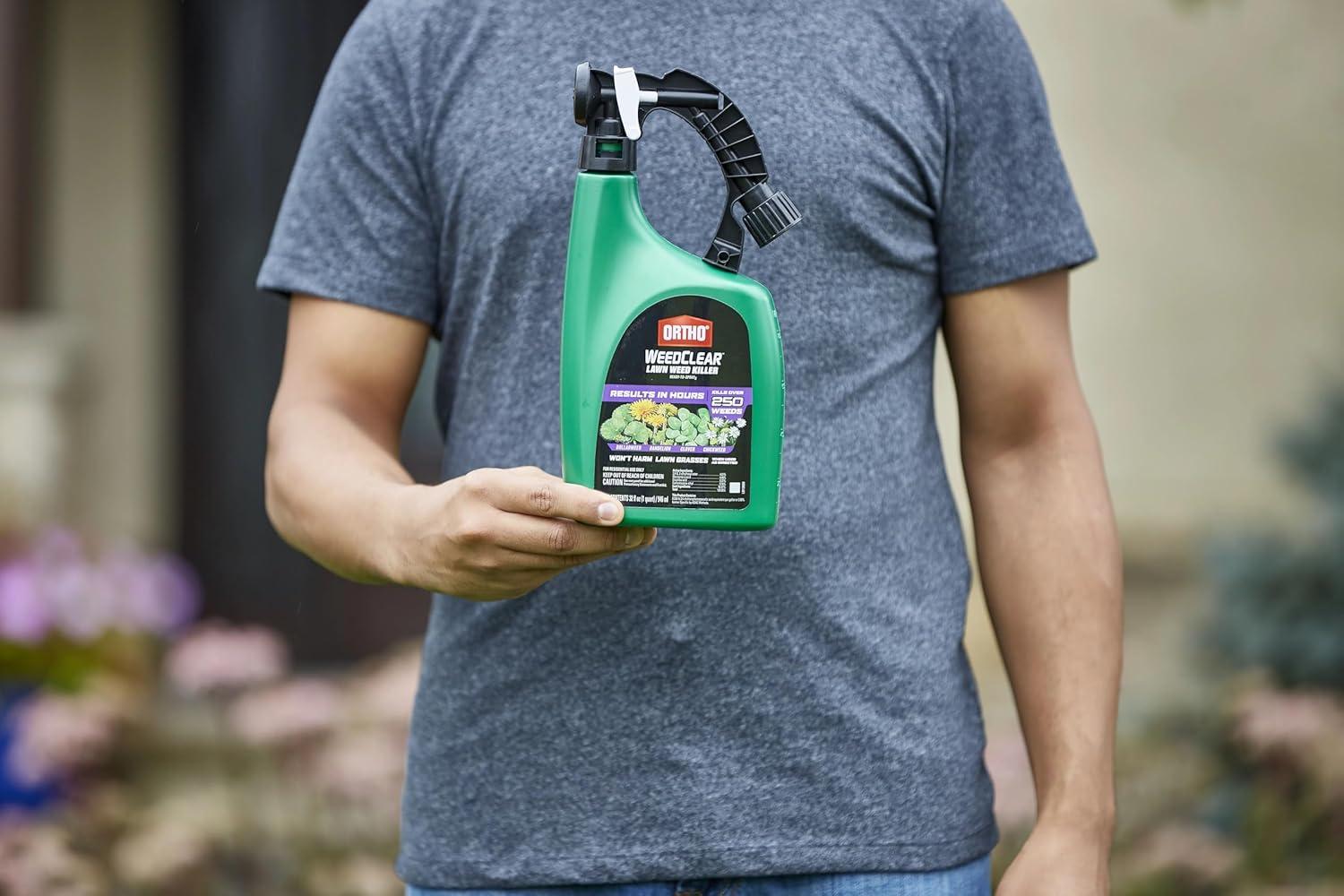 imageOrtho WeedClear Lawn Weed Killer Concentrate2 Kills Dandelion and Clover 32 fl OzReady to Spray 2 Pack