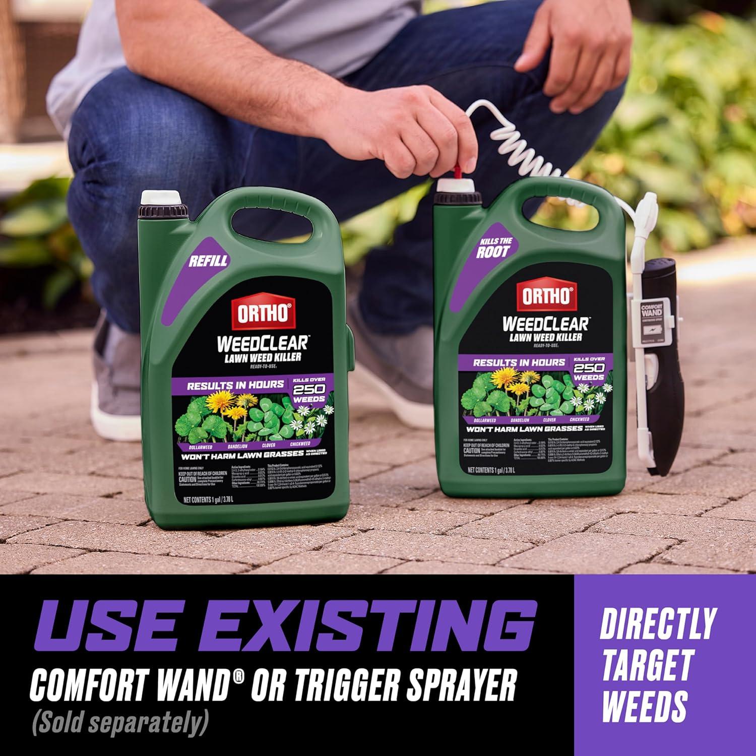imageOrtho WeedClear Lawn Weed Killer Concentrate2 Kills Dandelion and Clover 32 fl OzRefill