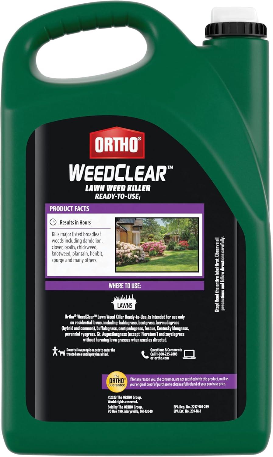 imageOrtho WeedClear Lawn Weed Killer Concentrate2 Kills Dandelion and Clover 32 fl OzRefill