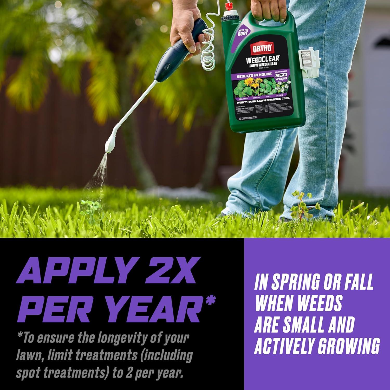imageOrtho WeedClear Lawn Weed Killer Concentrate2 Kills Dandelion and Clover 32 fl OzRefill