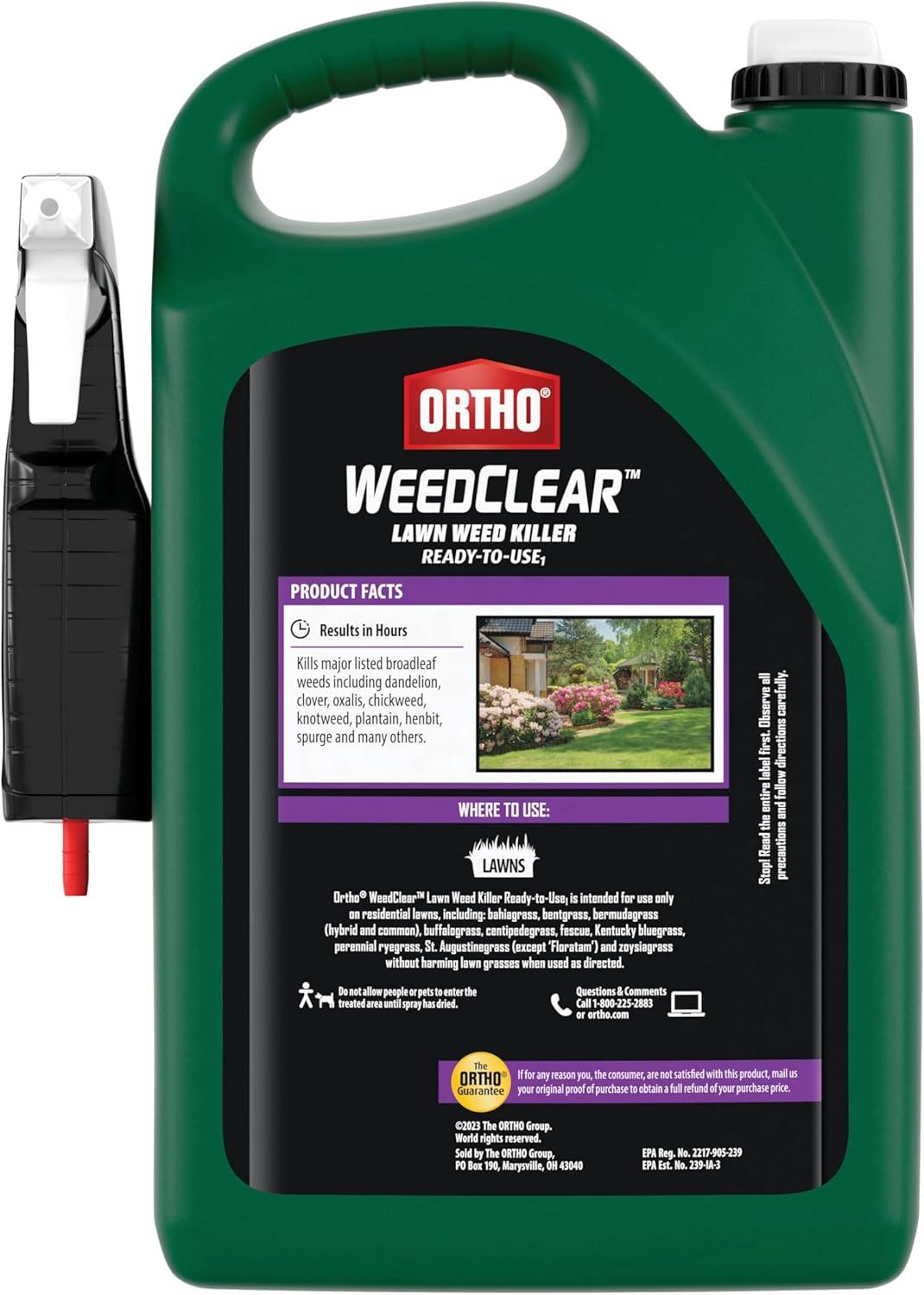 imageOrtho WeedClear Lawn Weed Killer Concentrate2 Kills Dandelion and Clover 32 fl OzTrigger