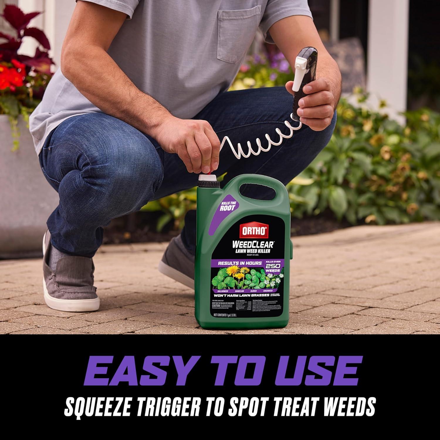 imageOrtho WeedClear Lawn Weed Killer Concentrate2 Kills Dandelion and Clover 32 fl OzTrigger