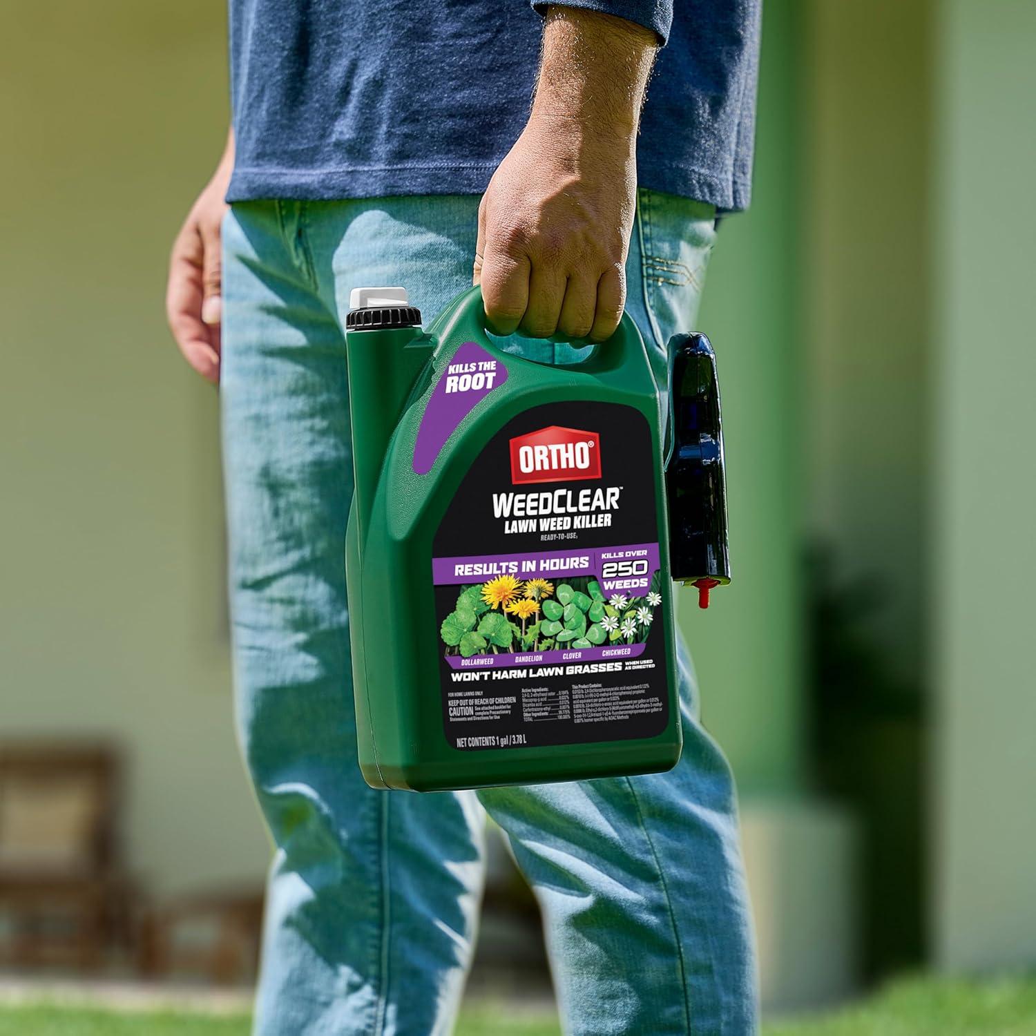 imageOrtho WeedClear Lawn Weed Killer Concentrate2 Kills Dandelion and Clover 32 fl OzTrigger