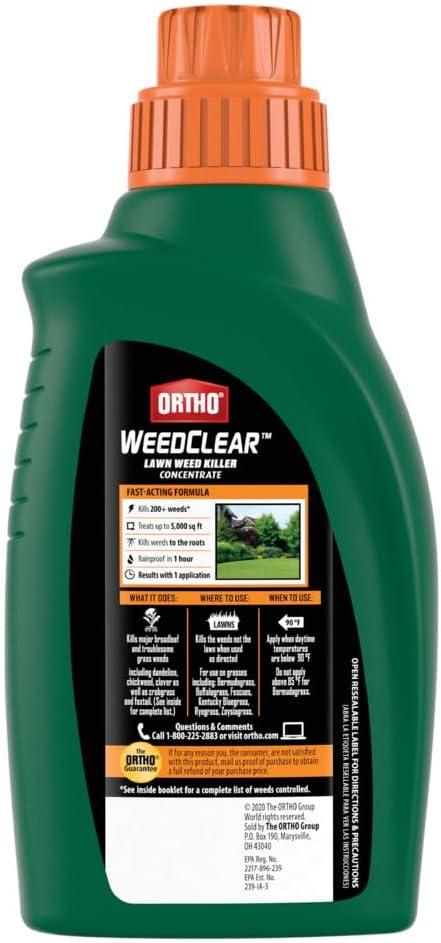 imageOrtho WeedClear Lawn Weed Killer ReadyToUse Refill Kills Crabgrass Dandelion and Clover 133 gal1Pack