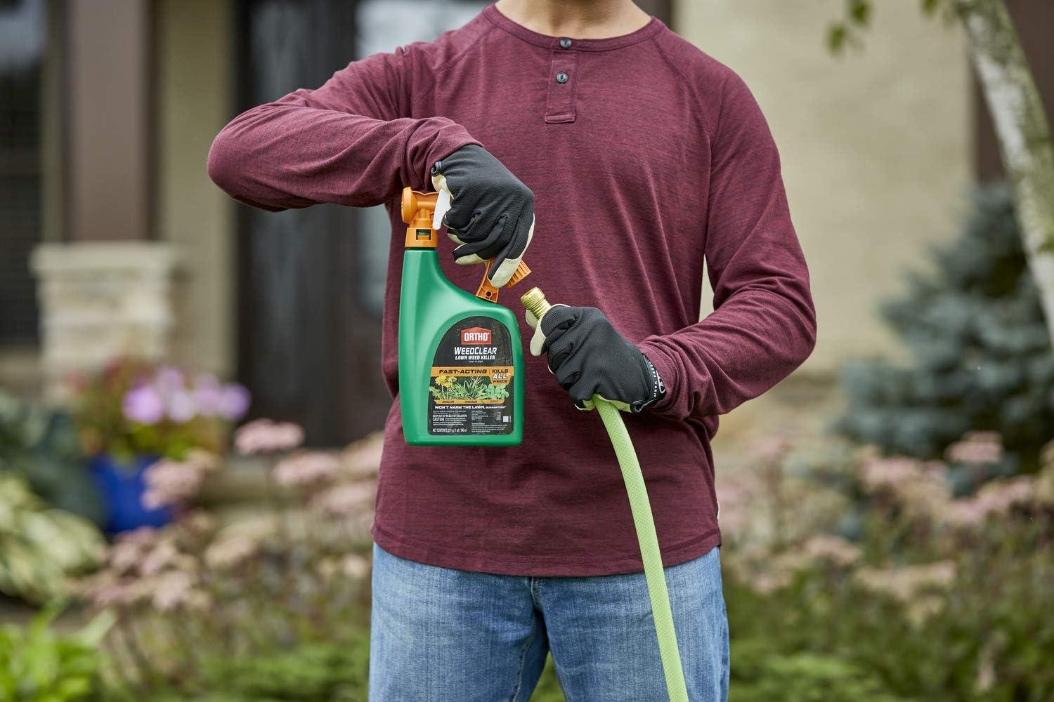 imageOrtho WeedClear Lawn Weed Killer ReadyToUse Refill Kills Crabgrass Dandelion and Clover 133 gal32 Fl Oz Pack of 2