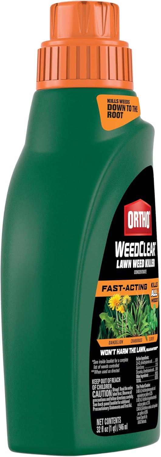 imageOrtho WeedClear Lawn Weed Killer ReadyToUse Refill Kills Crabgrass Dandelion and Clover 133 gal32 Fl Oz Pack of 2