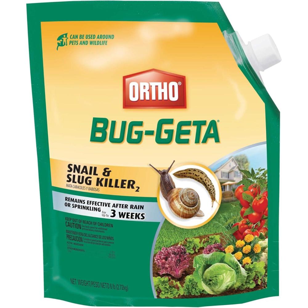 imageOrtho BugGeta Snail ampamp Slug Killer2 Pest Control Stays Effective For Up to 3 Weeks 2 lbs6 lb
