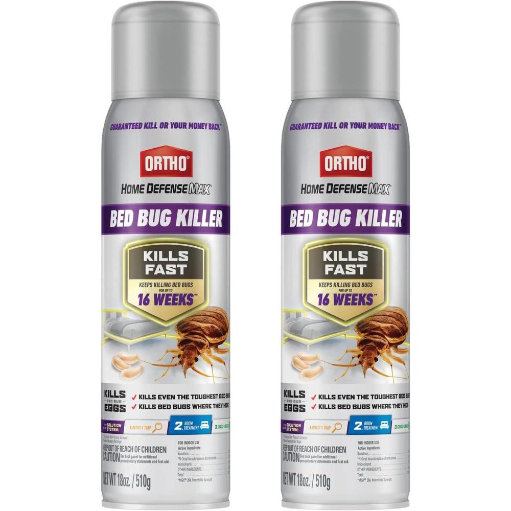 imageOrtho Home Defense Max Bed Bug Flea and Tick Killer with Comfort Wand Bed Bug Spray Kills Bed Bug Eggs Fleas and Ticks 1 gal2Pack