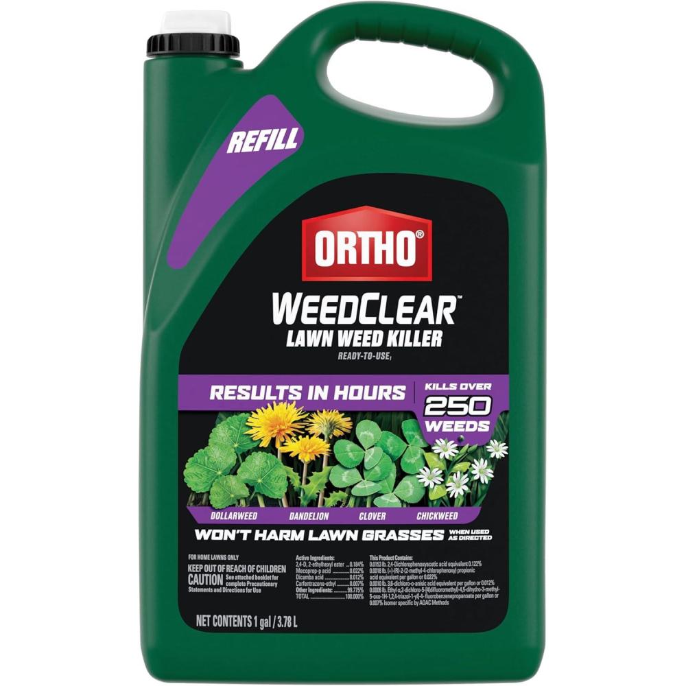 imageOrtho WeedClear Lawn Weed Killer Concentrate2 Kills Dandelion and Clover 32 fl OzRefill