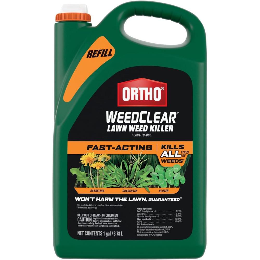 imageOrtho WeedClear Lawn Weed Killer ReadytoUse Refill Kills Crabgrass Dandelion and Clover 1 gal