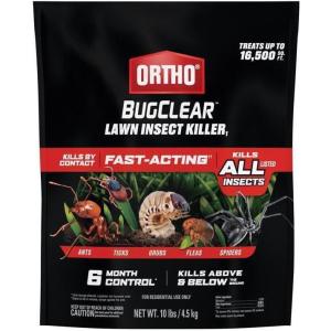 imageOrtho BugClear Lawn Insect Killer1 Kills Ants Spiders Ticks Fleas Armyworms and Grubs Treats up to 16500 sq ft 10 lb10 lb